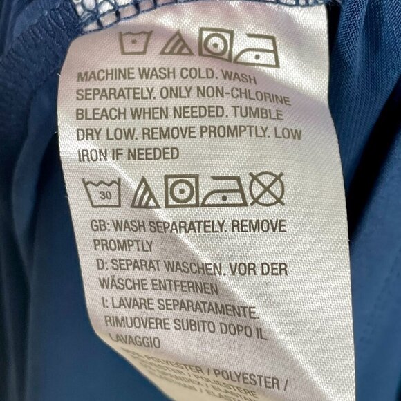 Susan Graver Liquid Knit Navy Zip-Front Shirt Dress with Tie Waist | Plus 3X - Picture 10 of 12